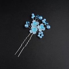 Red Crystal Hairpin Wedding Jewelry Dress Accessories