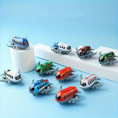 10pcs Mini Metal Airplane Set Inertia Powered for Party Favors