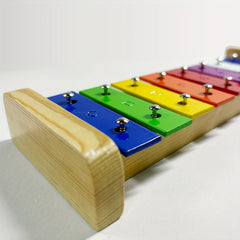 8 Tone Aluminum Xylophone Hand Played Percussion Instrument Ideal for Christmas