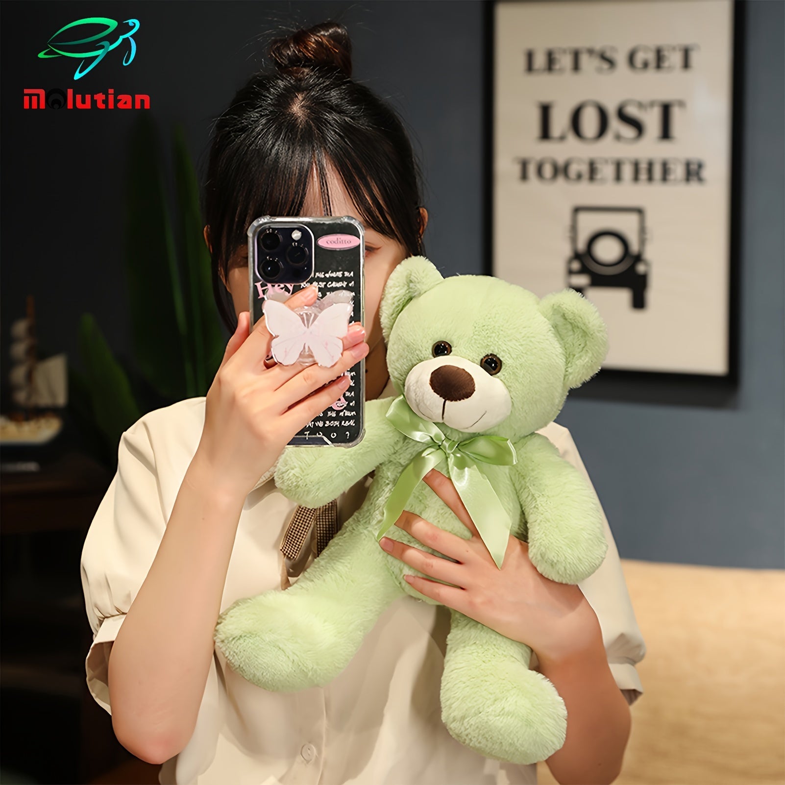 Bow Tie Ribbon Teddy Bear Plush Toys - Gift for Special Occasions