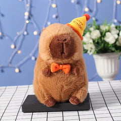 7inch Dolphin Doll Birthday Hat Capybara Plush Toy