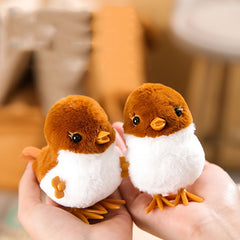 Plush Jumping Bird Toy Interactive Small Animal Birthday Gift