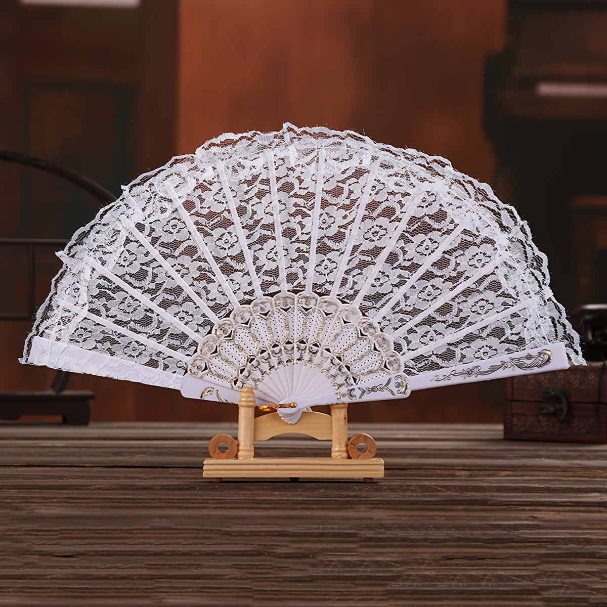 Hanfu Tassel Fan Retro Lace Folding Fan