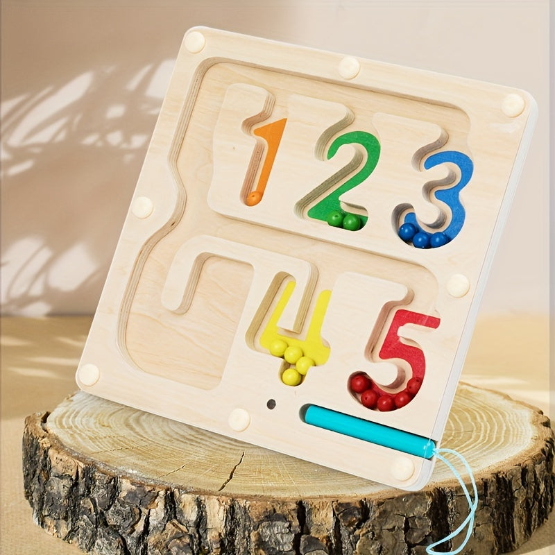 Magnetic Digital Bead Maze Toy - Logical Thinking & Cognitive Training