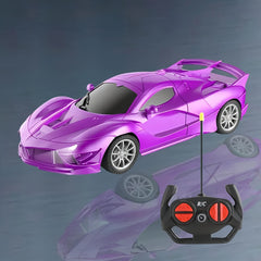 Remote Control Toy Car with Stickers for Indoor & Patio Play