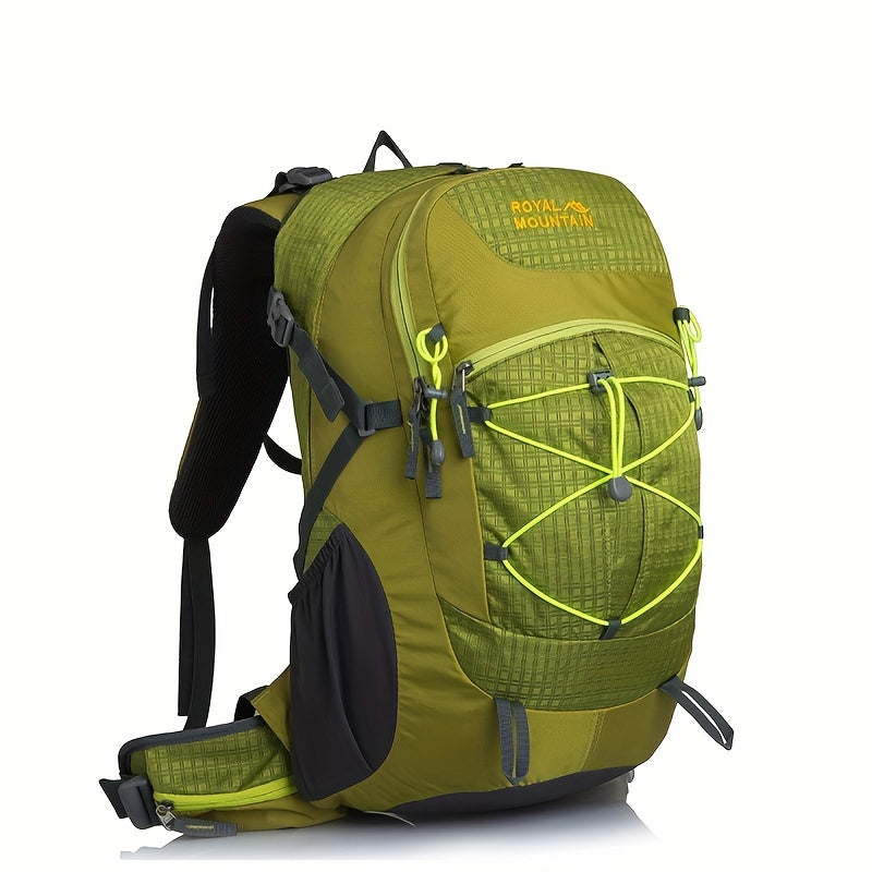 Large Capacity Hiking Backpack for Men and Women with Water-Repellent Nylon