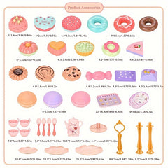 DIY Pretend Play Toy Simulation Tea Set Tableware Play House Kitchen Afternoon T