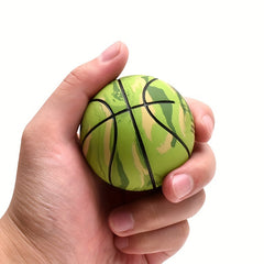 2pcs Camouflage Rubber Elastic Balls Small Basketball Outdoor Sports Toys