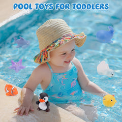 18pcs Ocean Animal Bath Toys for Kids 1-3 Years Old