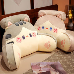 Cat Head Sofa Cushion Pillow Chair Backrest Holiday Gift