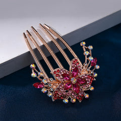 Vintage Rhinestone Hair Comb for Women Elegant Princess Style
