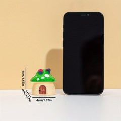 Colorful Mushroom House Decor Resin Ornament