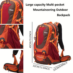 Men's Outdoor Large Capacity Hiking Backpack Waterproof