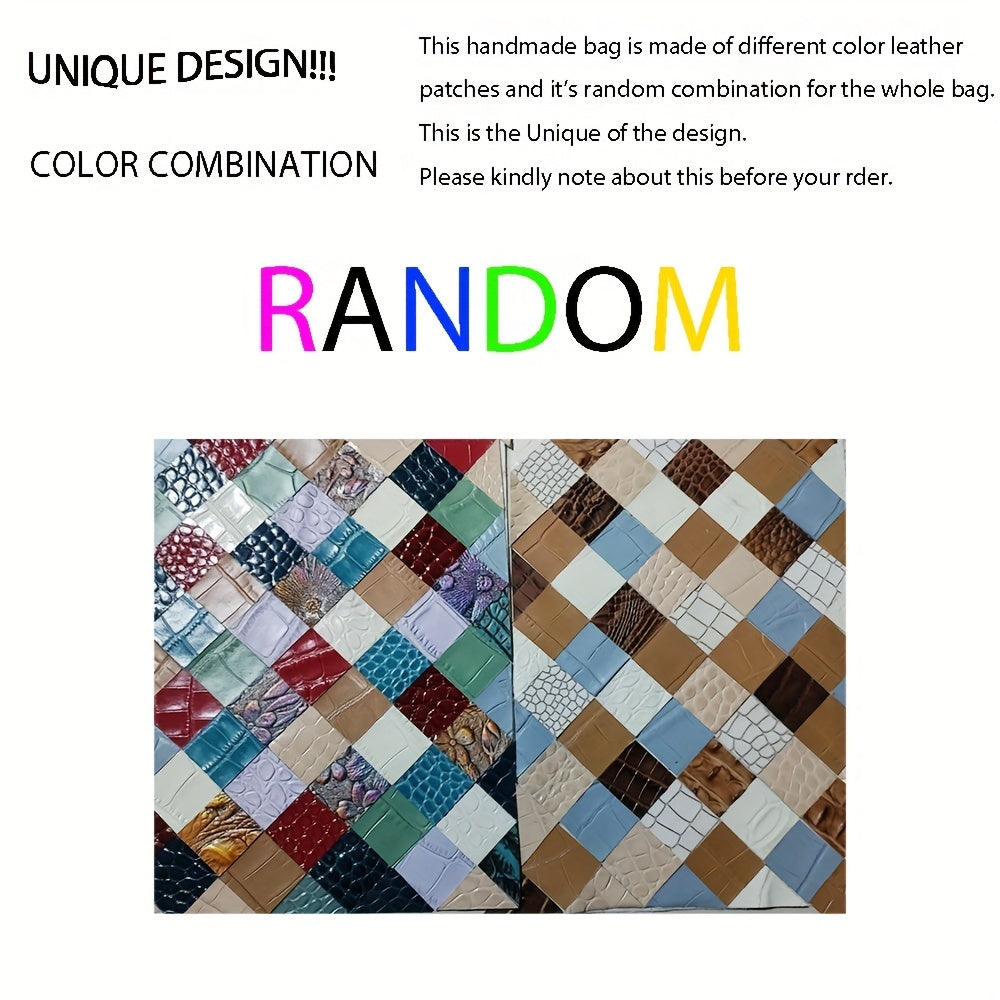 Vintage Leather Block Women's Chest Bag