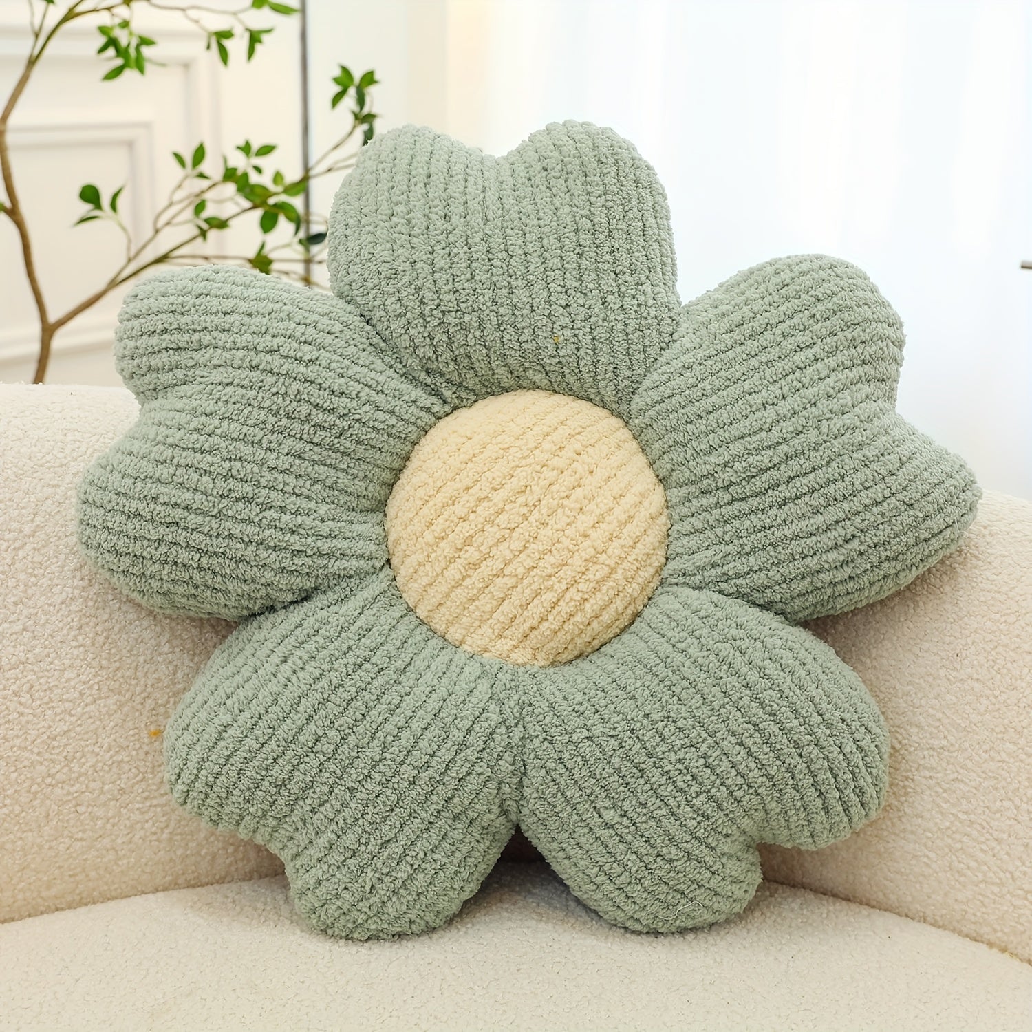 Five Petals Flower Cushion 19.7in Compression Bag Packaging Six Colors