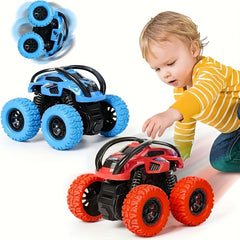 Light Up Monster Truck Toy Set for Kids 3-6 No Batteries Needed