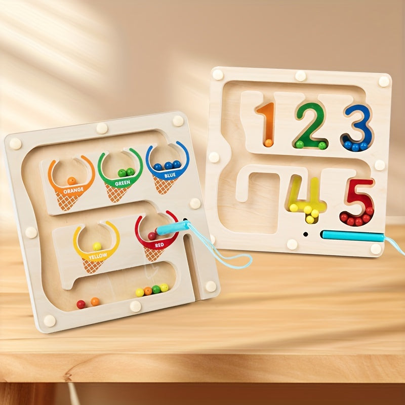 Magnetic Digital Bead Maze Toy - Logical Thinking & Cognitive Training