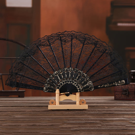 Hanfu Tassel Fan Retro Lace Folding Fan