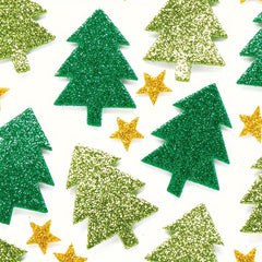 100pcs Christmas Tree Star DIY Foam Stickers Self Adhesive Youngsters's Party C