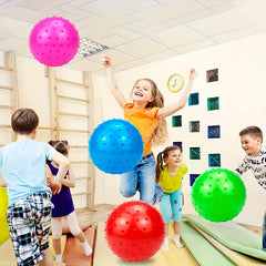 Spiky Massage Beach Ball, Stretchy Fun Favor, Christmas Gift in Random