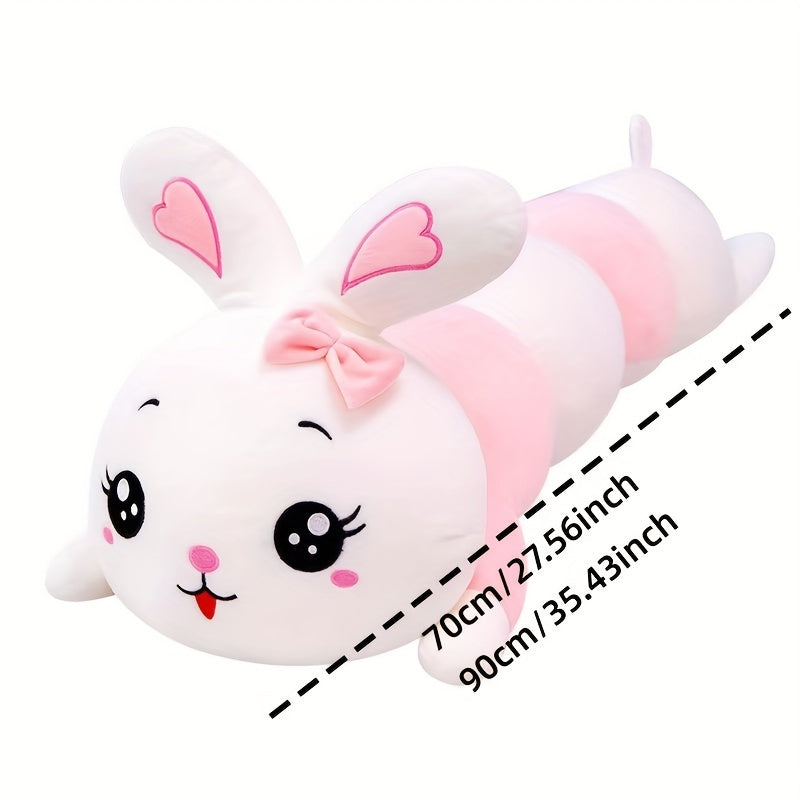 Cute Rabbit Long Body Plush Stuffed Pillow - Soft Birthday Gift
