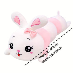 Cute Rabbit Long Body Plush Stuffed Pillow - Soft Birthday Gift