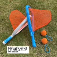 Kids Catch and Toss Ball Game Set - Outdoor Lawn Sports Playset for Children