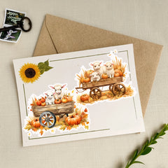 50pcs Thanksgiving Sticker Pack Fall Decorations for Crafts Art Journa