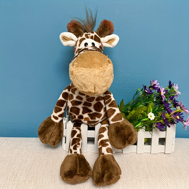 Realistic Plush Giraffe Toy for Kids 0-3 Years - Cuddly Stuffed Doll