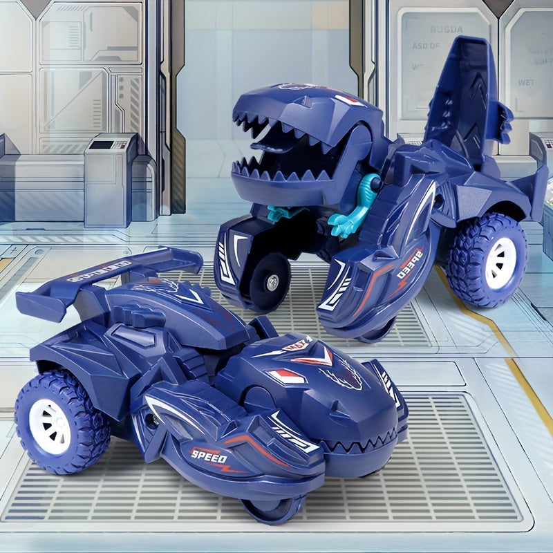 Deformation Dinosaur Car Toy 2-in-1 Auto Dino Transformation as Gift