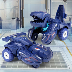 Deformation Dinosaur Car Toy 2-in-1 Auto Dino Transformation as Gift