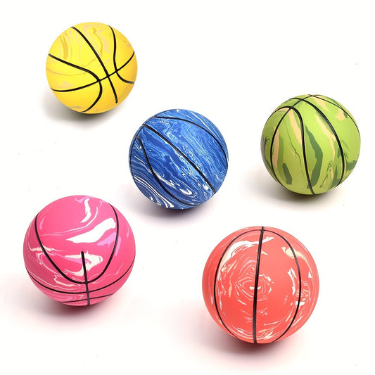 2pcs Camouflage Rubber Elastic Balls Small Basketball Outdoor Sports Toys