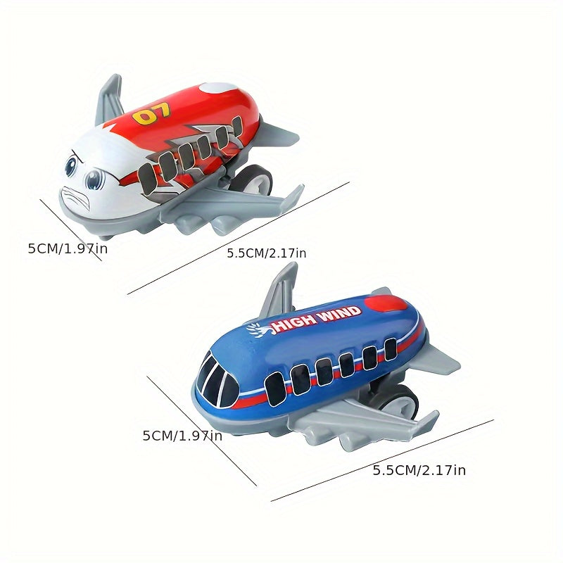 10pcs Mini Metal Airplane Set Inertia Powered for Party Favors