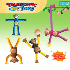 Stretchy Monkey Suction Cup Toy for Kids & Adults Interactive Game