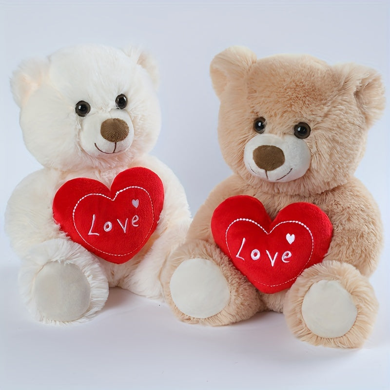 Soft Love Heart Bear & Dog Plush Toy - Perfect Christmas Gift for Anyone