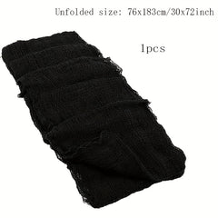 Spooky Creepy Cloth Fabric Halloween Decoration - 30x72inch Size