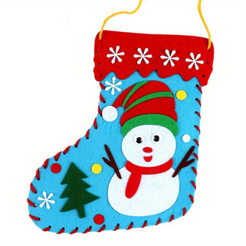 Christmas DIY Socks Decoration Candy Bag Children's Handbag