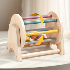 Flat Rolling Drum Wooden Toy Halloween Christmas