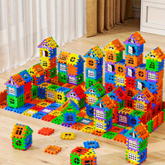 100Pcs House Assembly Building Blocks Large Size