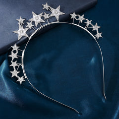 Golden Rhinestone Star Headband for Party