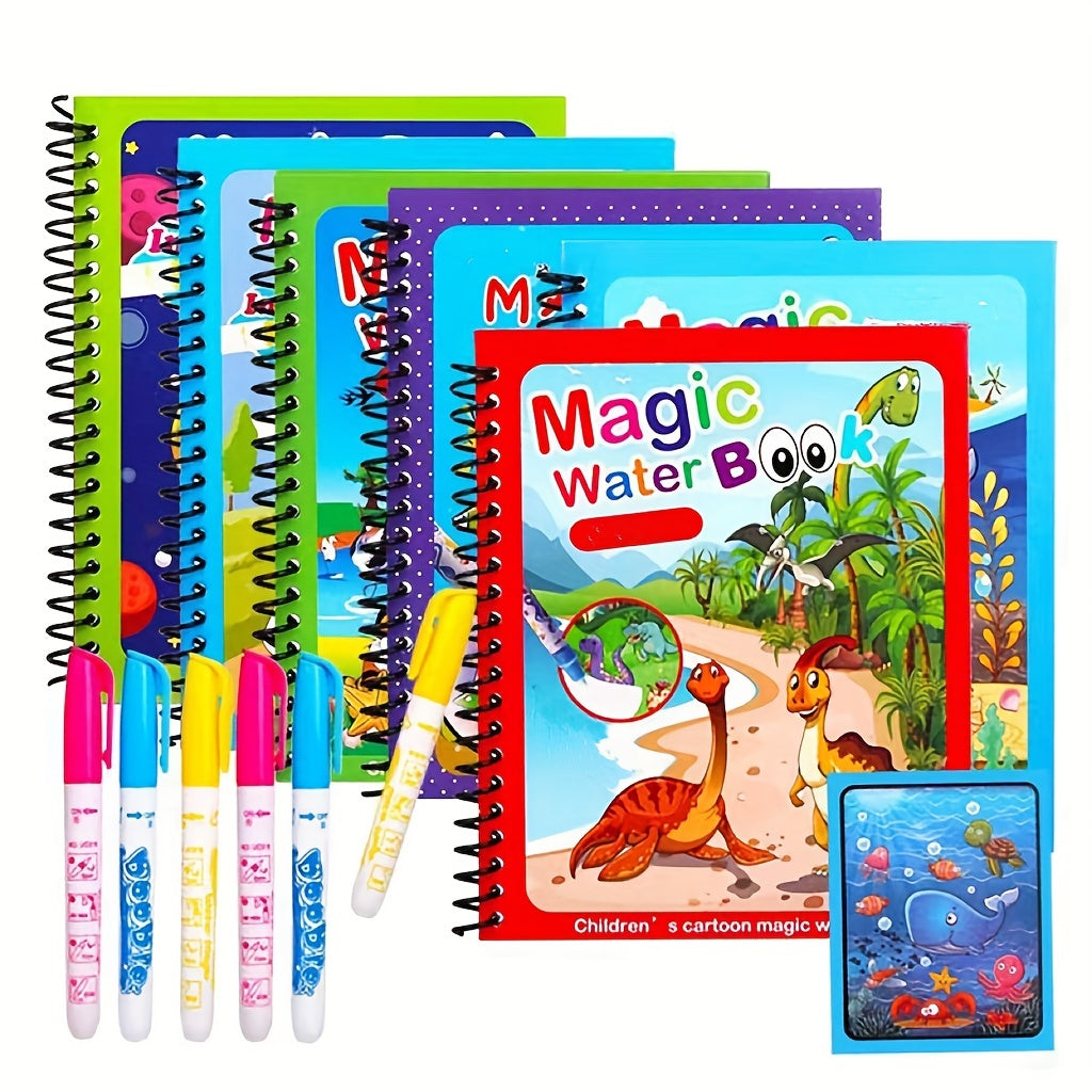 Magic Water Drawing Book Toy Reusable Water Drawing Book Magic Book