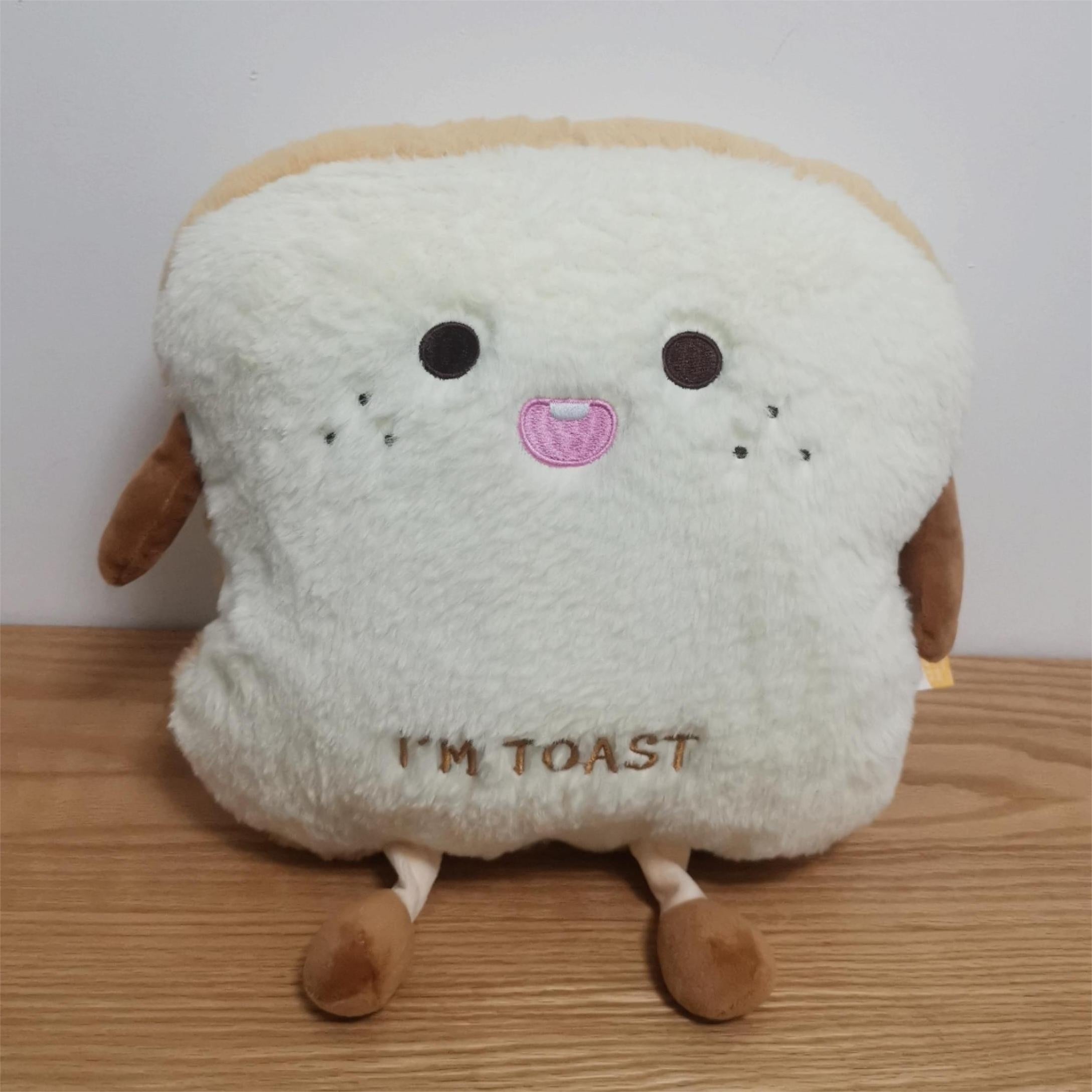 Plush Bread Pillow Soft Doll Warm Hand Pillow for Kids