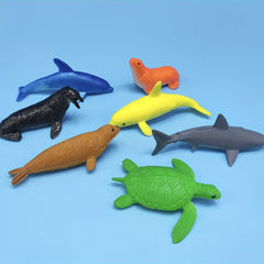 12pcs Sea Animal Toys Mini Marine Life Doll Realistic Ocean Figures Gift