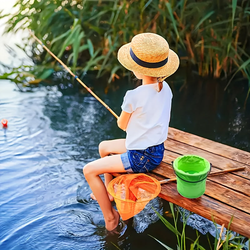 Mini Folding Beach Bucket Durable PVC Outdoor Garden Camping Travel Beach Picnic