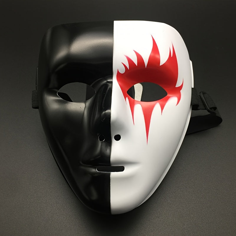 Halloween Face Mask Hand Painted PVC Street Dance Style