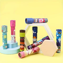 8pcs Classic Kaleidoscopes Roller Shaft Prism Lens Retro Props Imaginative Suppl