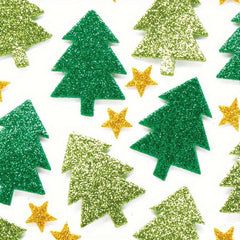 100pcs Christmas Tree Star DIY Foam Stickers Self Adhesive Youngsters's Party C