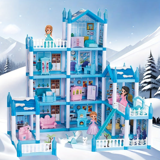 Princess Castle Villa Playset for Girls Durable PP Material