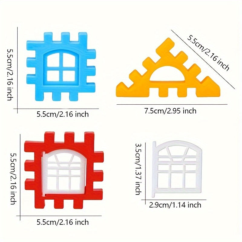 100 Pieces DIY Block Set Square Building Blocks Educational Toy