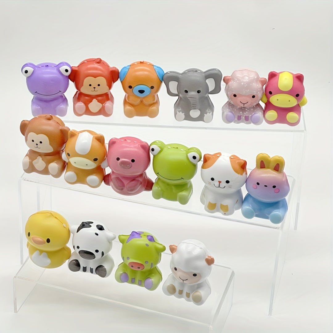 18Pcs Mini Animal Squishy Toys Party Favors Gift Game Prizes Toys